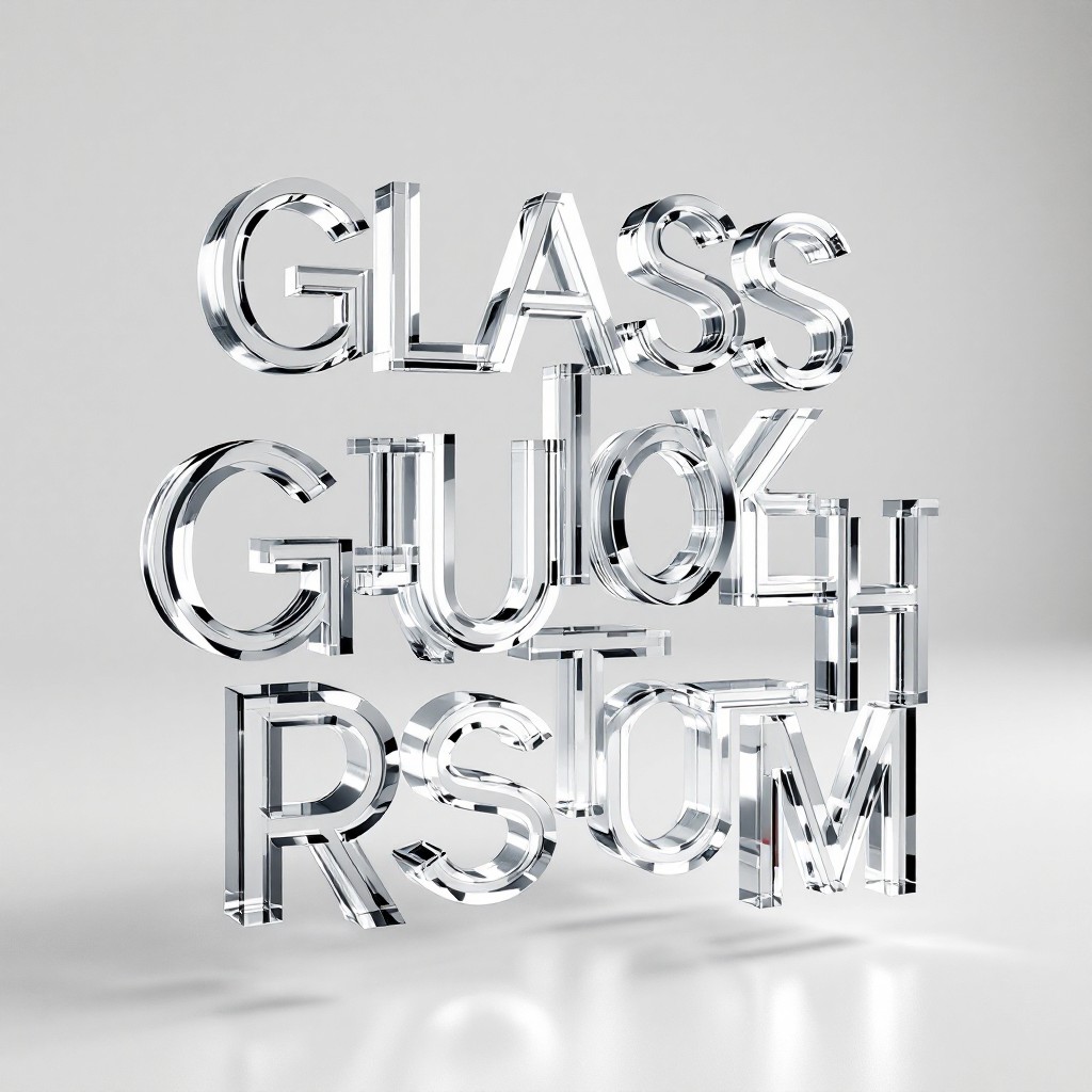 Free Crystalline Letter Art Image - Typography, Glass, Transparent ...
