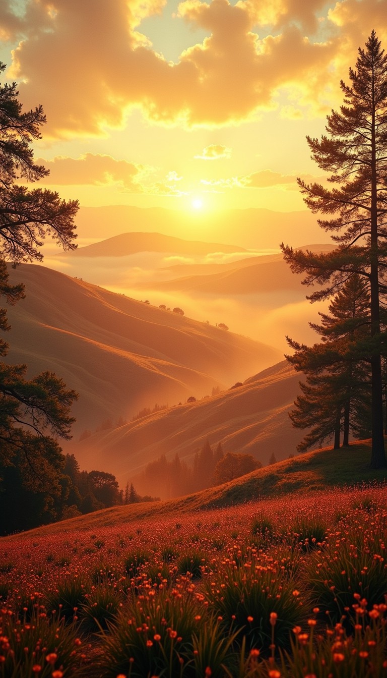 Free Golden Mountain Sunset Image - Sunset, Mountains, Golden ...