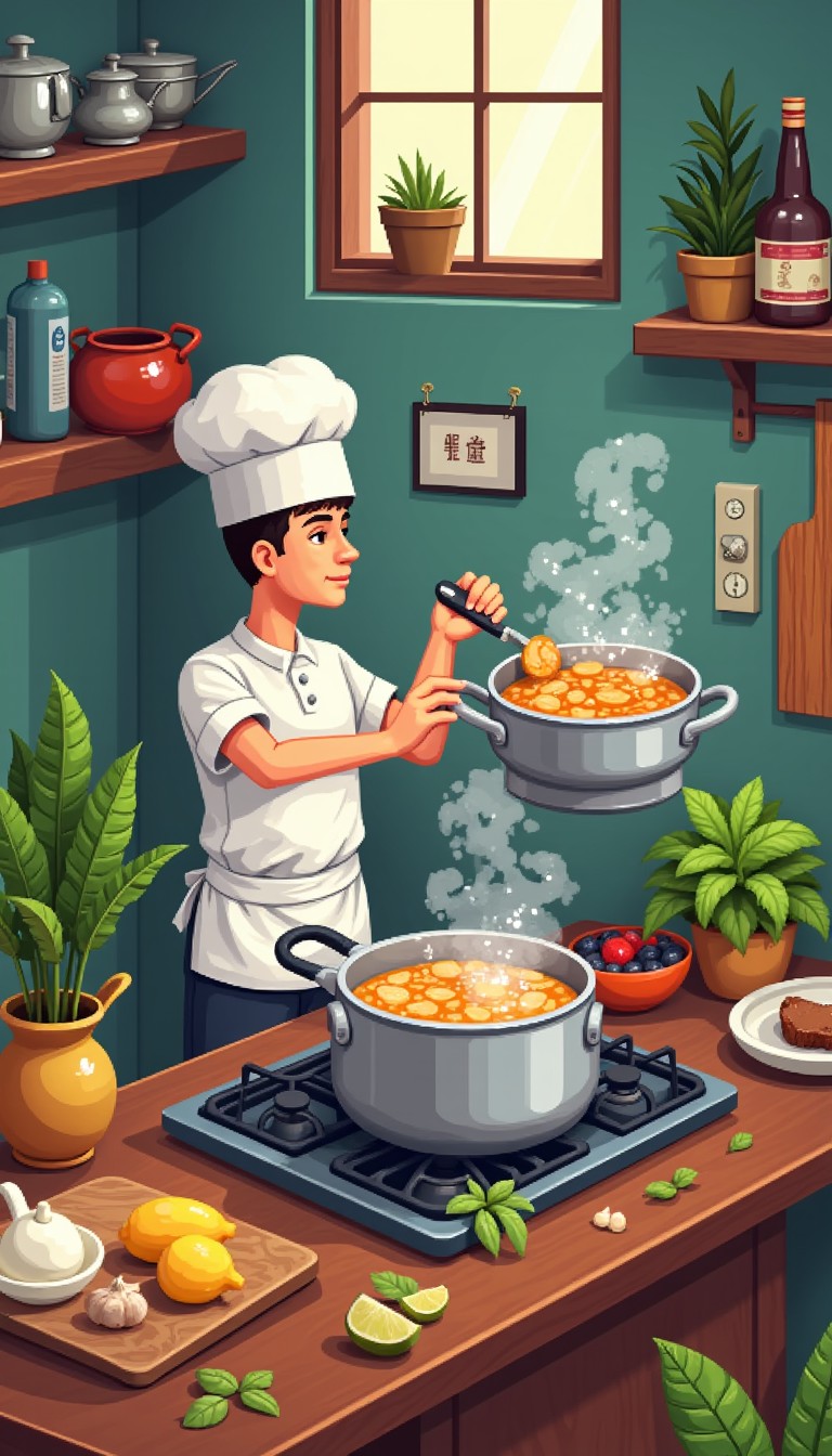 Free Pixel Kitchen Magic Image - Chef, Cooking, Pixel | Download at ...