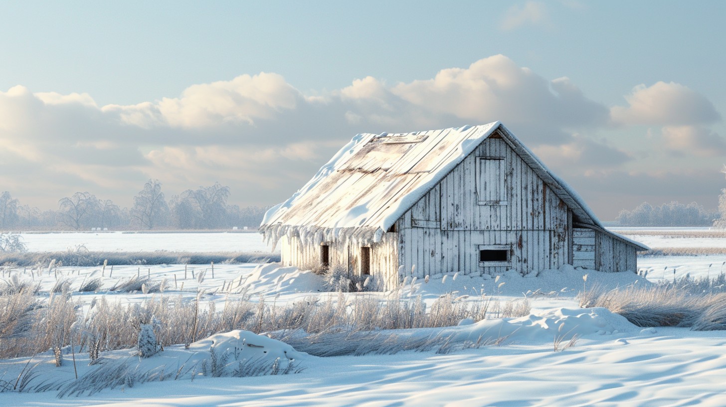 Free Winter Farm Serenity Image - Winter, Barn, Snow | Download at ...