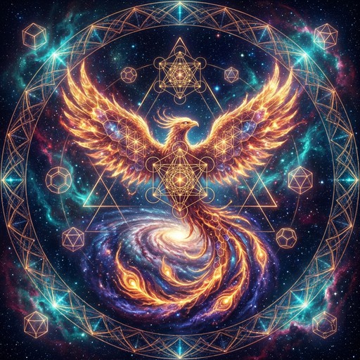 Free Cosmic Phoenix Transformation Image - Phoenix, Mandala, Cosmic ...