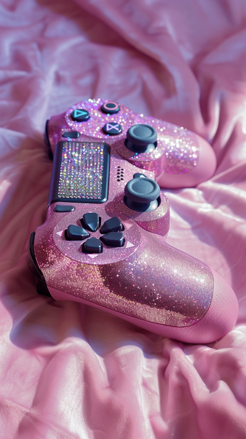 Free Sparkling Pink Controller Photo - Gaming, Controller, Pink ...
