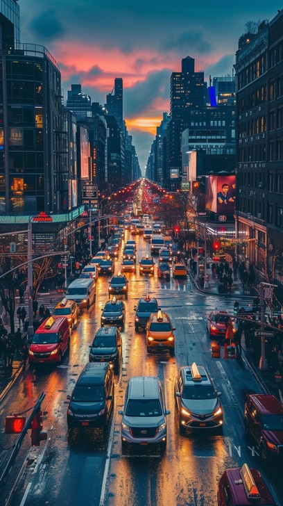 Free Urban Sunset Rush Image - Sunset, City, Traffic | Download at ...