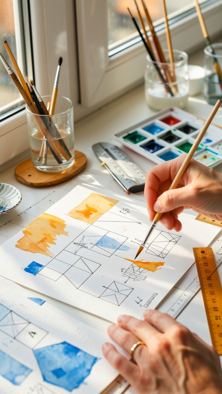 Free Colors Meet Mathematics Image - Watercolor, Geometric, Mathematics ...