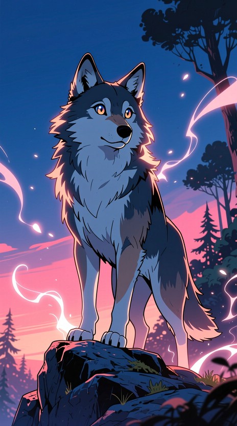 Free Mystical Anime Wolf Photo - Wolf, Anime, Magical | Download at ...