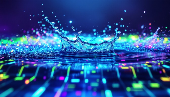 Free Neon Water Dance Image - Neon, Holographic, Cyberpunk | Download ...