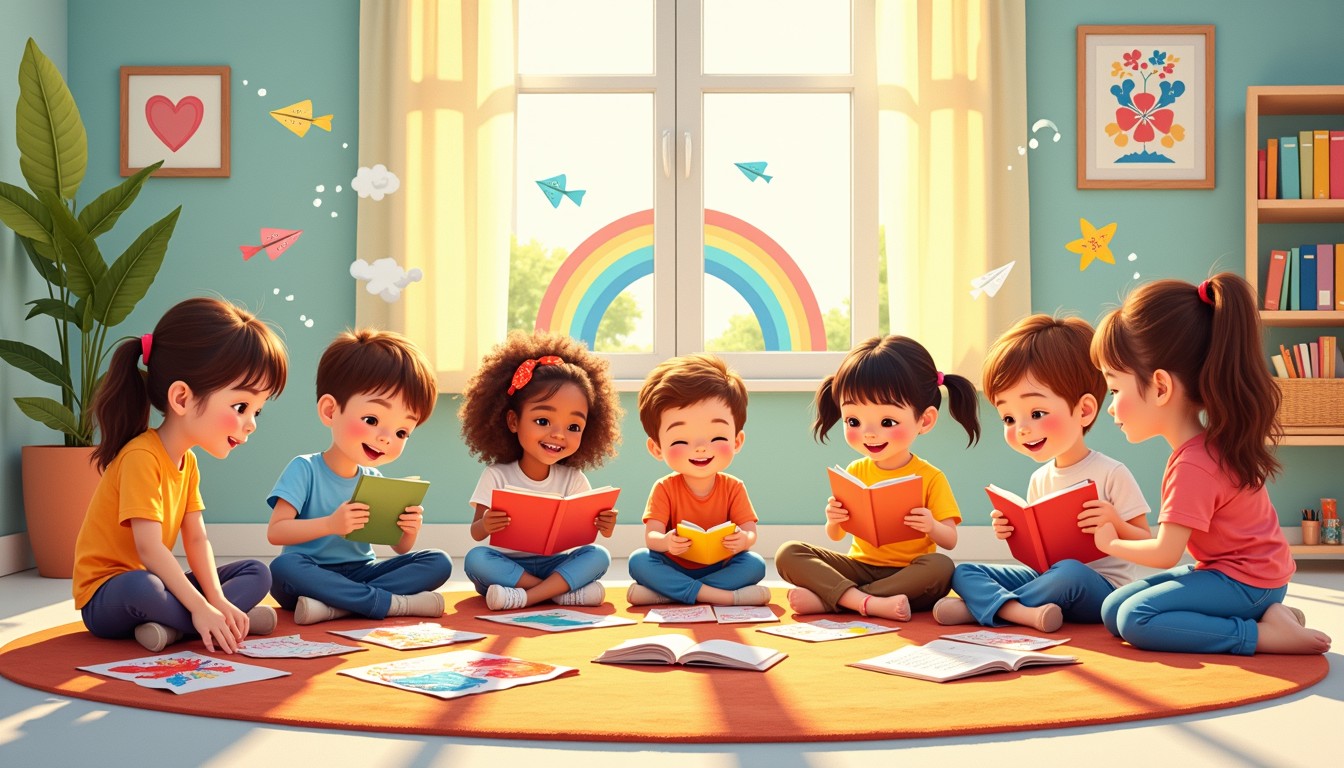 Free Creative Classroom Circle Image - Children, Classroom, Reading ...