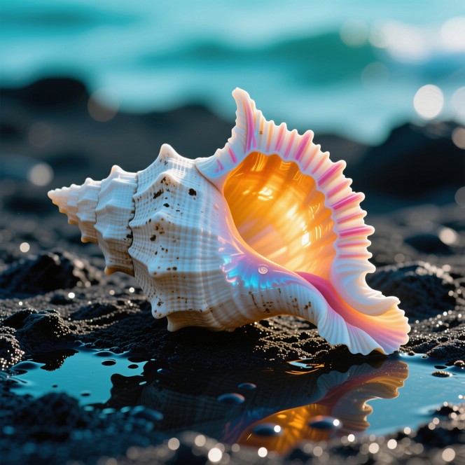 Free Glowing Conch Shell Image - Shell, Conch, Glowing | Download at ...