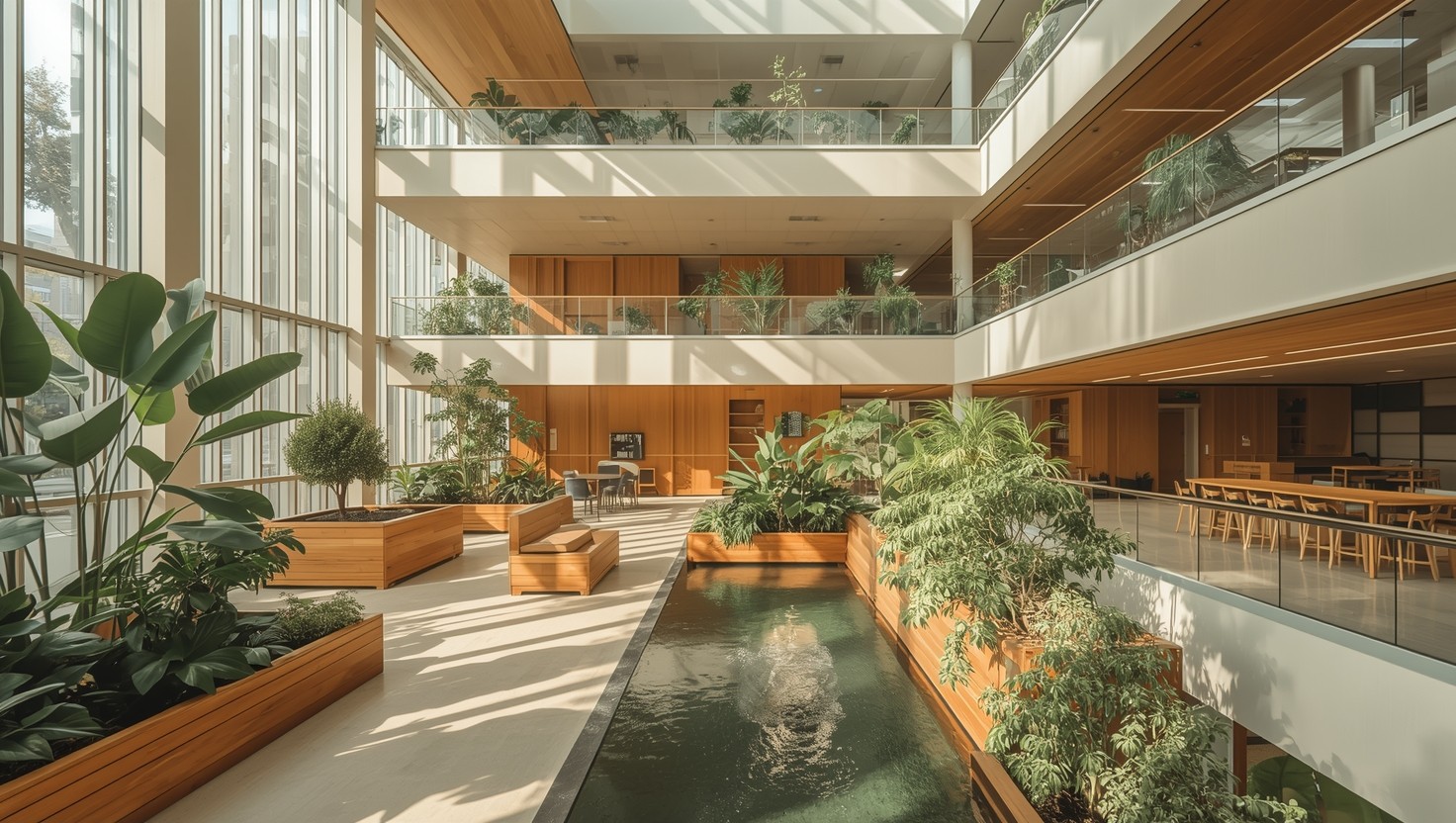 Free Biophilic Design Atrium Image - Atrium, Biophilic, Architecture ...