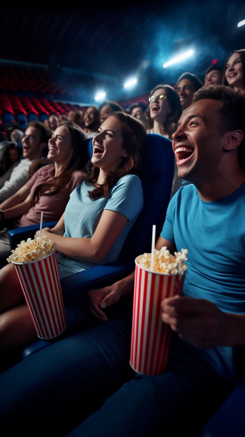 Happy Viewing Free Joyful Movie Experience Image - Cinema, Audience, Laughter ...