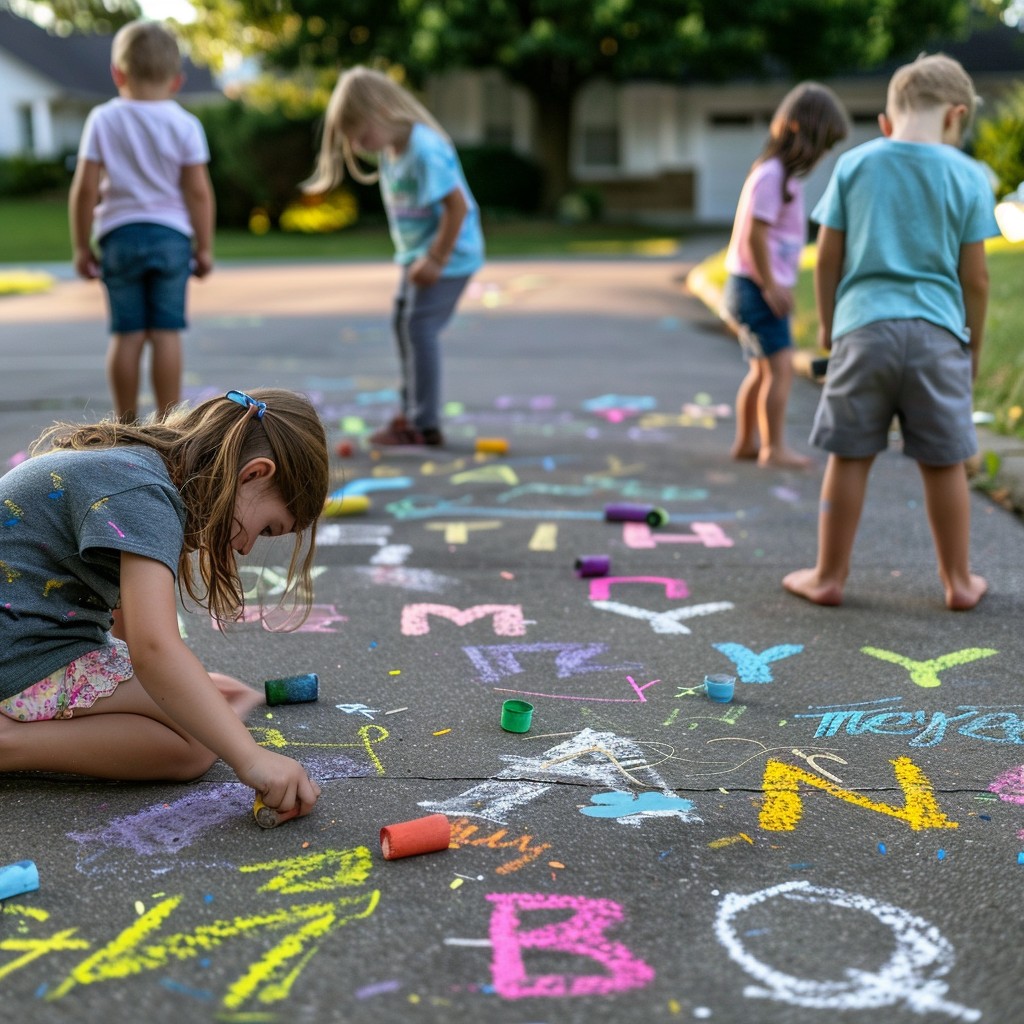 Free Sidewalk Chalk Play Image - Children, Chalk, Sidewalk | Download ...