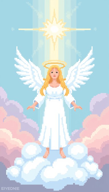Free Divine Pixel Guardian Image - Angel, Guardian, Pixel | Download at ...