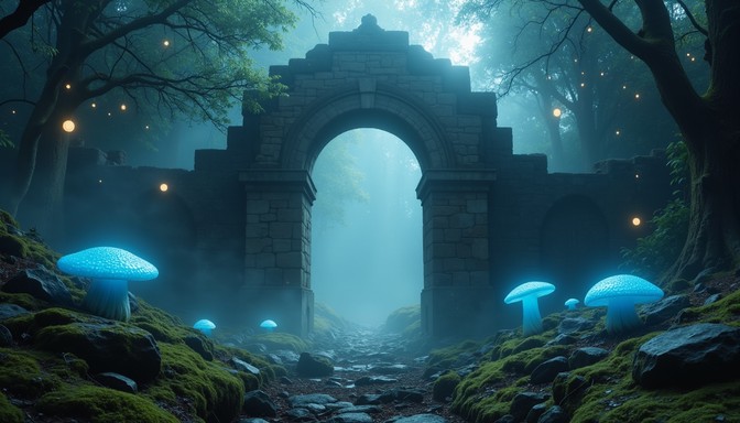 Free Enchanted Forest Archway Image - Archway, Mystical, Fog | Download ...