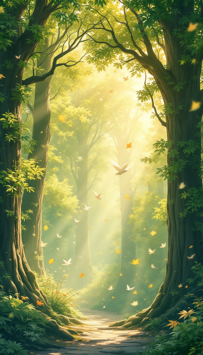 Free Magical Forest Path Image - Forest, Magical, Sunbeams | Download ...