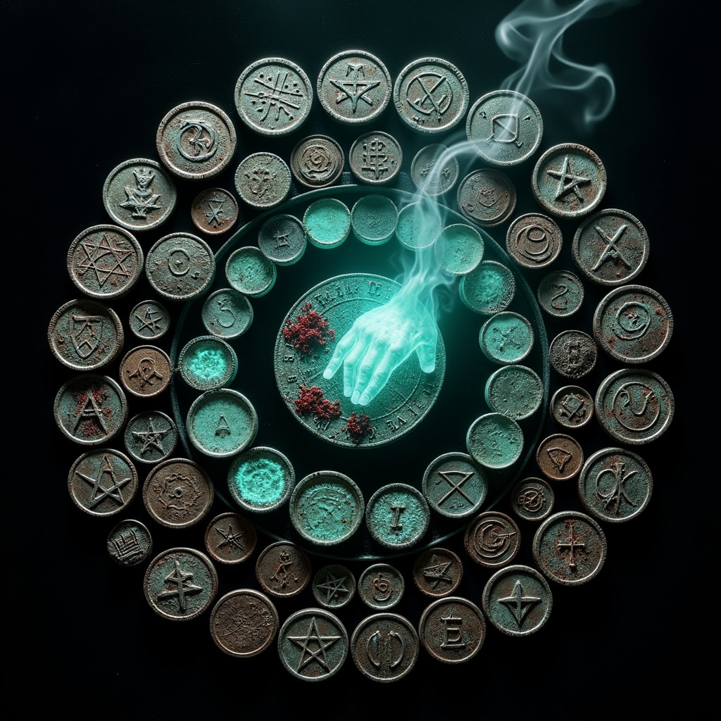 Occult Coin Free Ancient Occult Vortex Image - Occult, Coins, Spiral | Download at ...