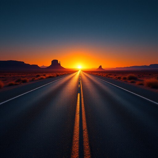 Free Endless Desert Highway Image - Highway, Desert, Sunset | Download ...