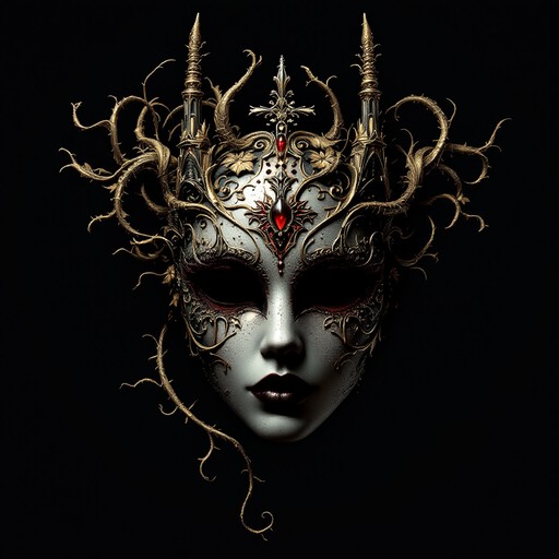 Free Haunting Ornate Mask Image - Mask, Gothic, Porcelain | Download at ...