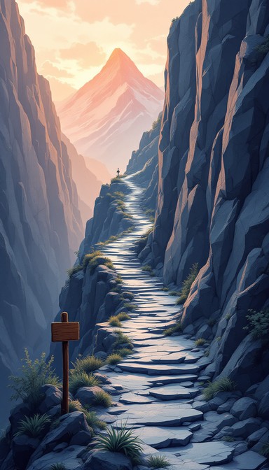 Free Mountain Path Beckons Image - Mountain, Path, Canyon | Download at ...