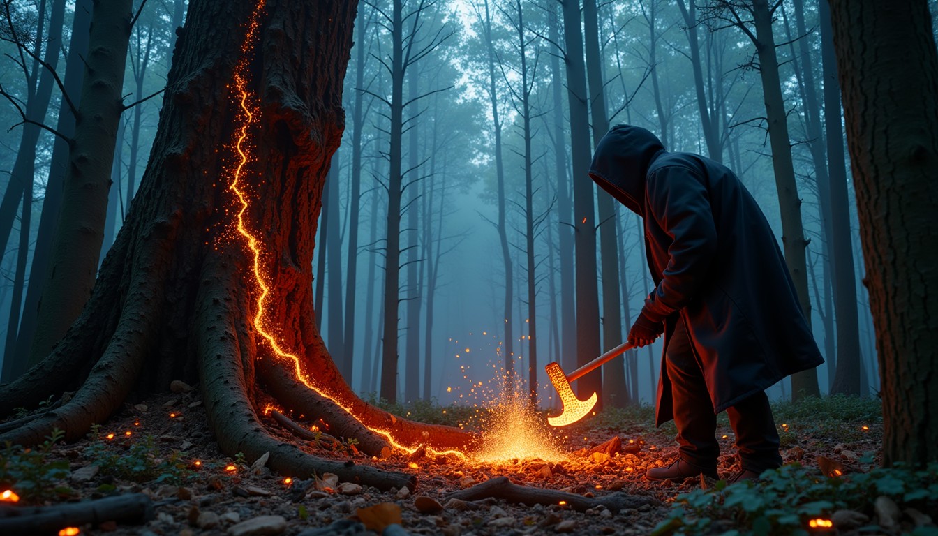 Magic Forest Fire Free Mystical Forest Fire Image - Forest, Misty, Foggy | Download at ...