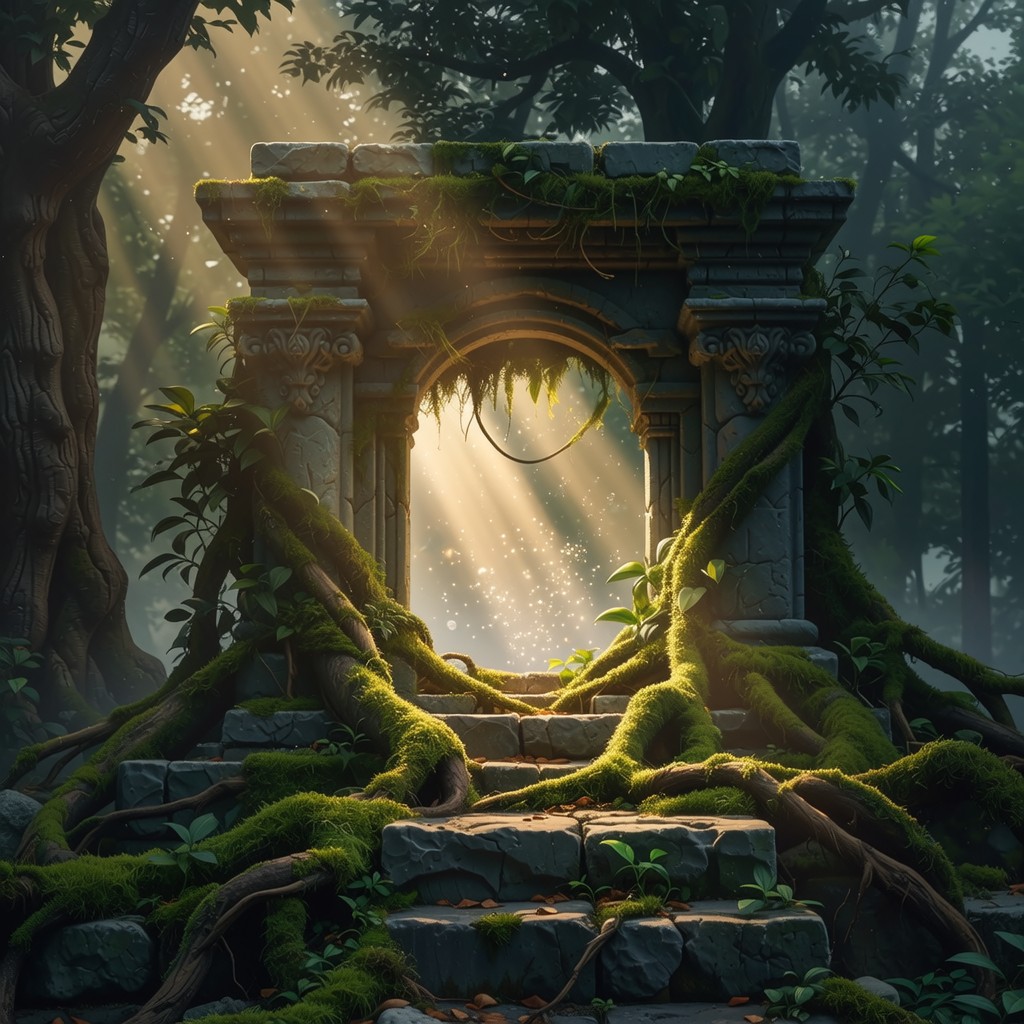 Free Enchanted Forest Gateway Image - Fantasy, Forest, Archway ...