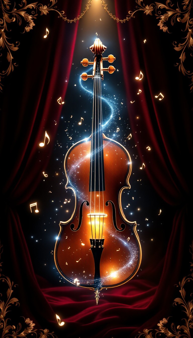 Musical Flashlight Free Enchanted Musical Light Image - Violin, Magical, Glowing ...