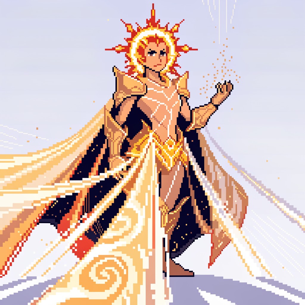 Free Radiant Sun Guardian Image - Pixel, Art, Guardian | Download at ...