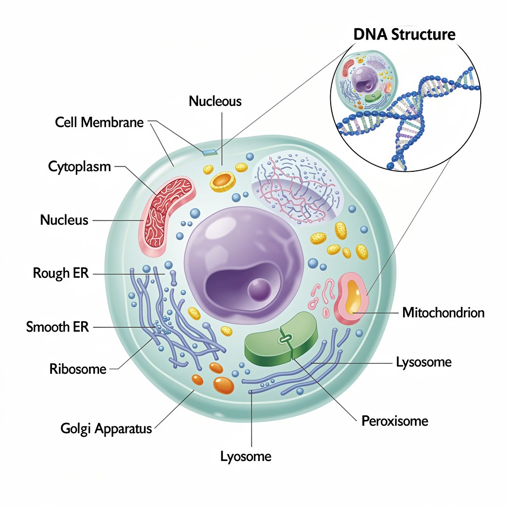 Free Colorful Cell Anatomy Image - Cell, Biology, Science | Download at ...