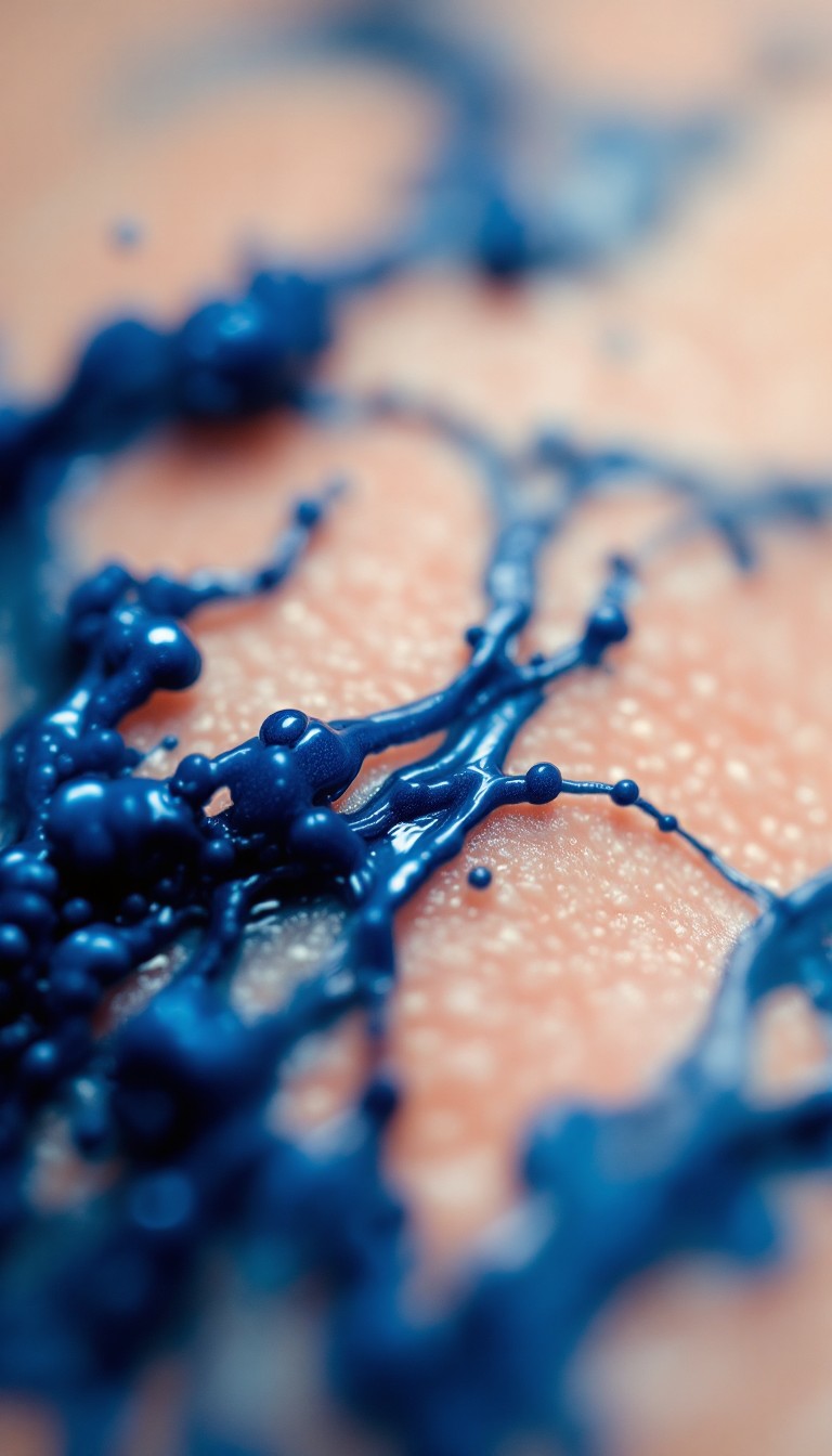 Skinand Ink Free Ink Meets Skin Image - Macro, Ink, Blue | Download at StockCake