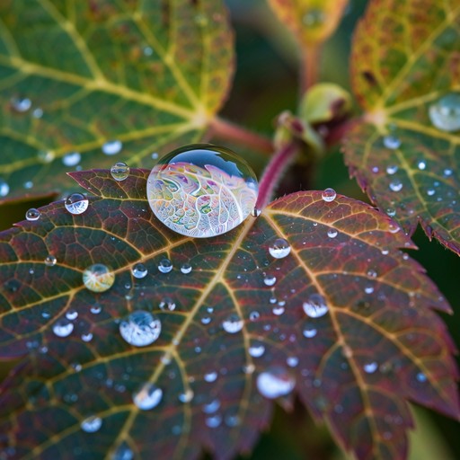 Download Nature's Ruby Teardrop Image - Dewdrop, Autumn, Macro | StockCake