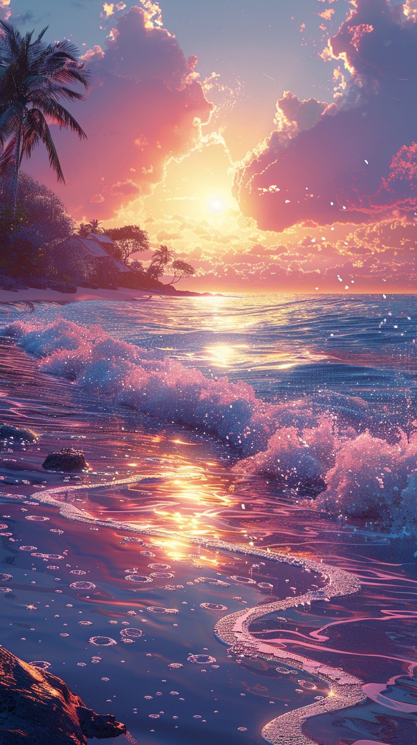 Free Sunset Beach Serenity Image - Sunset, Beach, Ocean | Download at ...