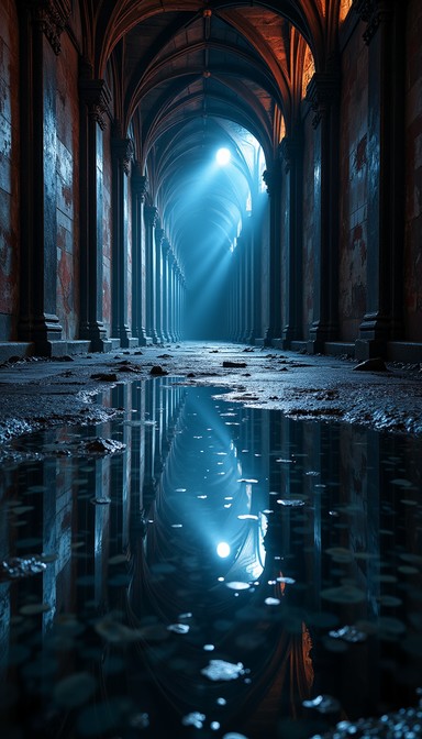 Free Mirrored Gothic Abyss Image - Gothic, Cathedral, Tunnel | Download ...