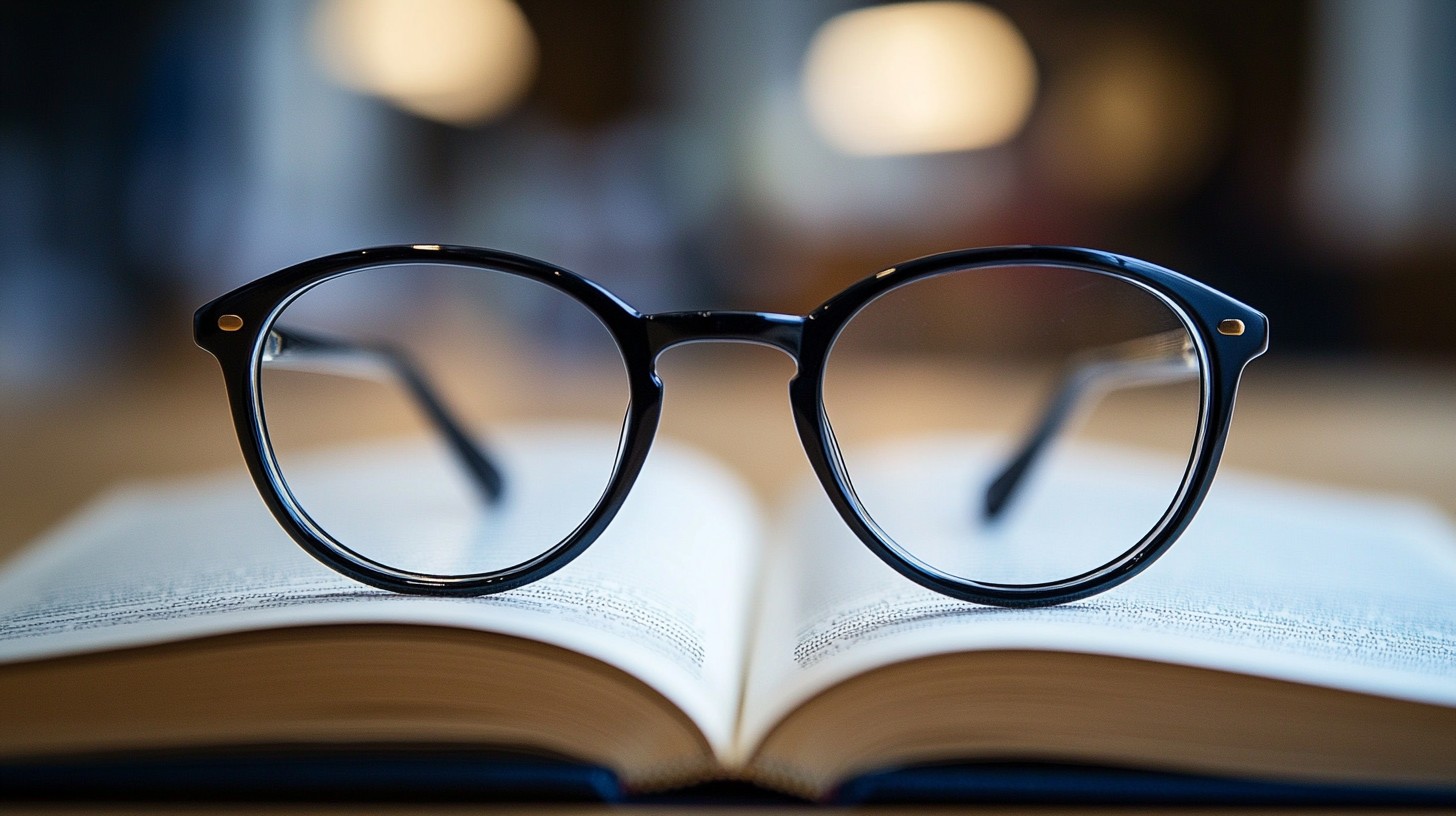Free Glasses on Book Image - Glasses, Book, Reading | Download at StockCake