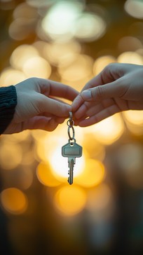 Free Key Exchange Moment Image - Key, Hand, Sunset | Download at StockCake