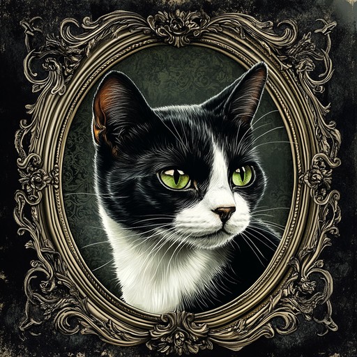 Free Elegant Framed Cat Image | Download at StockCake