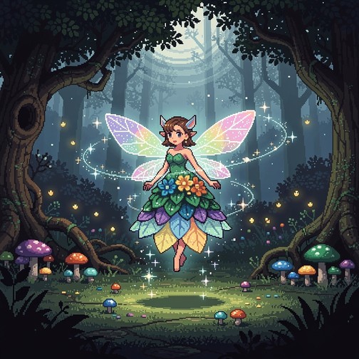 Free Enchanted Forest Fairy Image - Fairy, Pixel, Forest | Download at ...