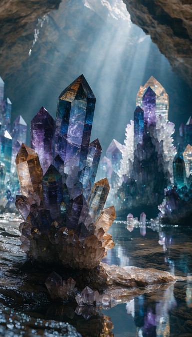 クリスタル洞窟の魔法の画像をダウンロード - クリスタル, 洞窟, 洞窟