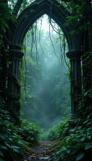 Free Enchanted Forest Archway Image - Archway, Forest, Mystical ...