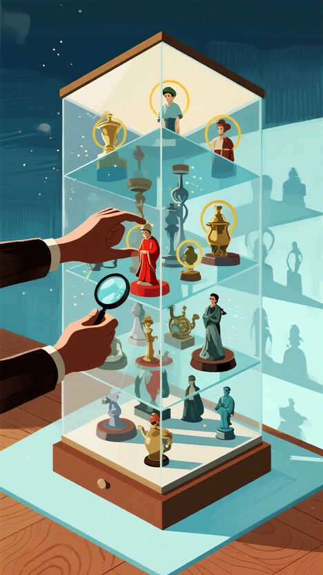 Collectinf Drawing Free Treasured Collection Showcase Image - Figurines, Cabinet ...