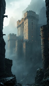 Free Misty Medieval Fortress Image - Castle, Fortress, Citadel ...