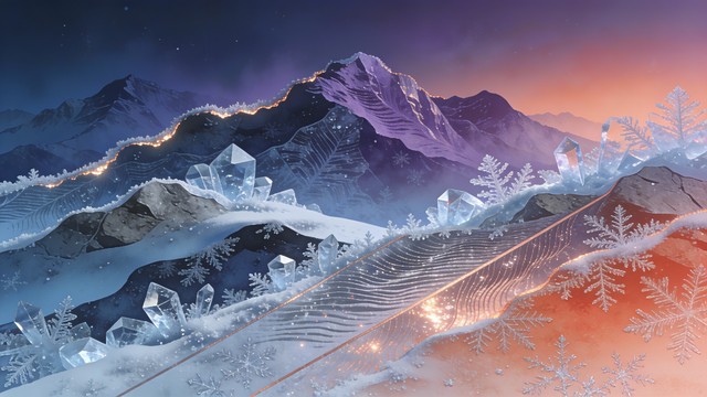 Free Radiant Alpine Texture Image - Mountainous, Crystalline, Fractal ...