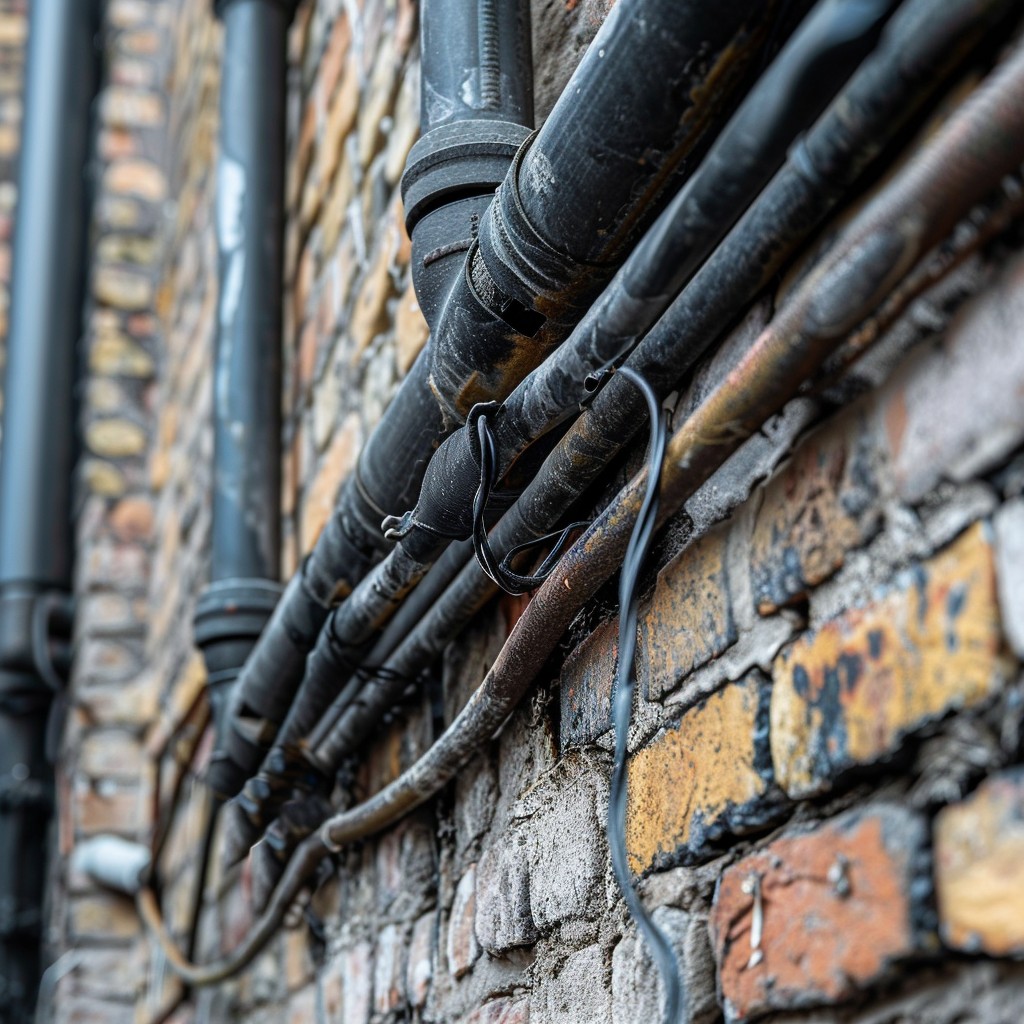 Free Urban Pipe Cluster Image - Pipes, Brick, Urban | Download at StockCake
