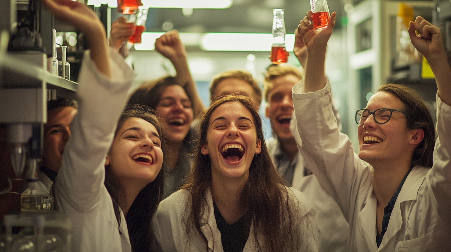 Science Lab Dedication Free Joyful lab celebration Image - Celebration, Laboratory, Scientists ...