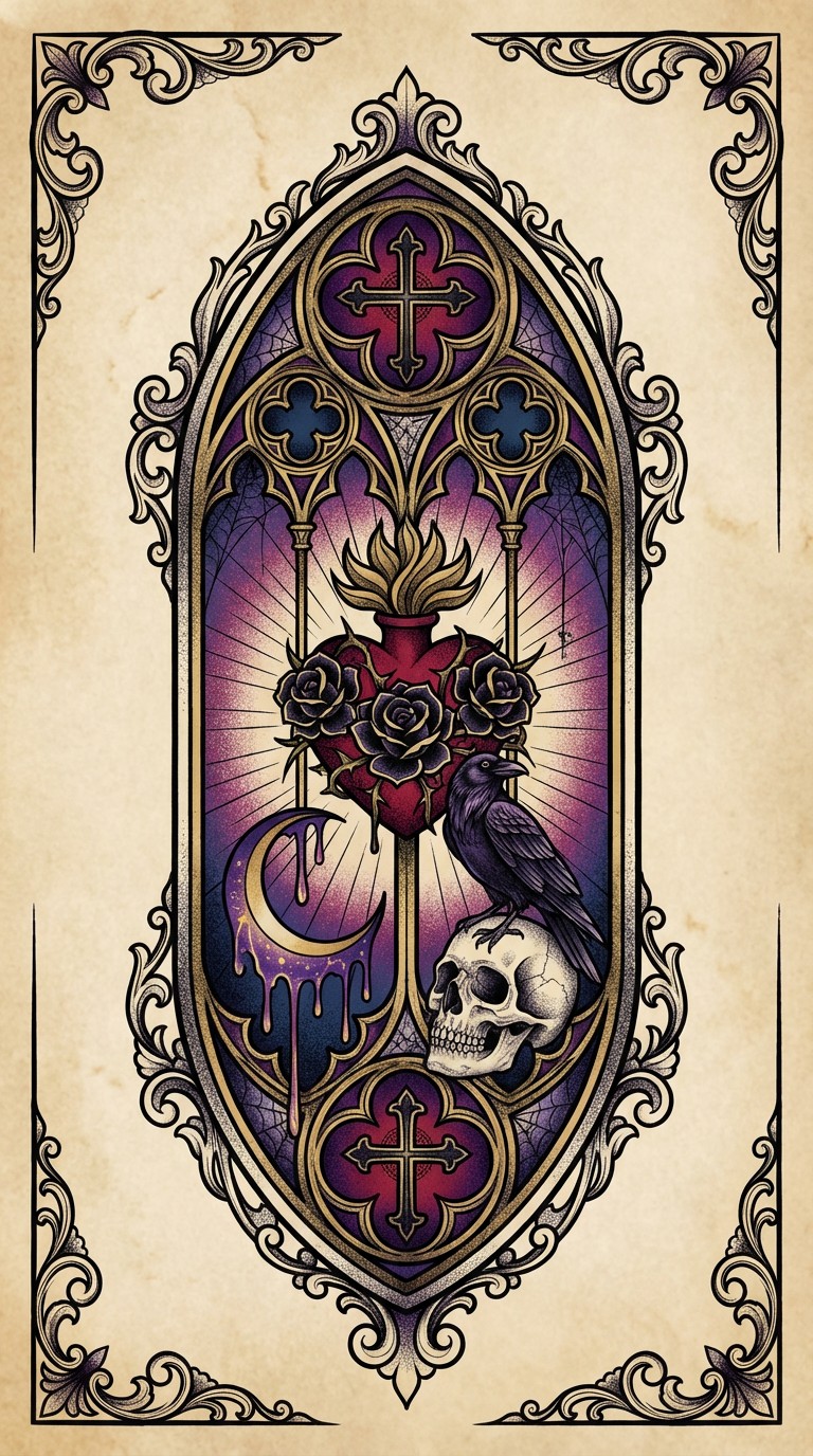 Free Gothic Sacred Symbolism Image - Gothic, Tattoo, Raven | Download ...