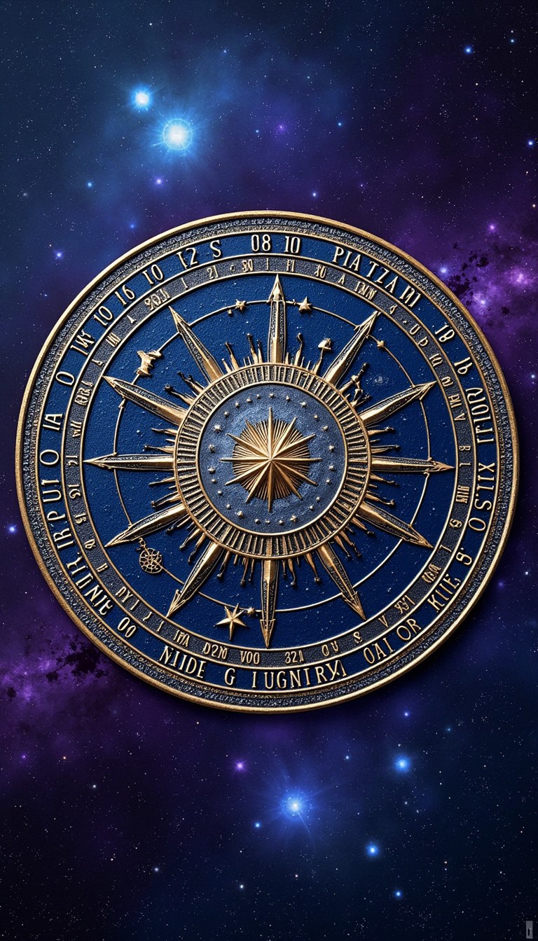 Free Mystical Astral Compass Image - Celestial, Medallion, Astronomical ...