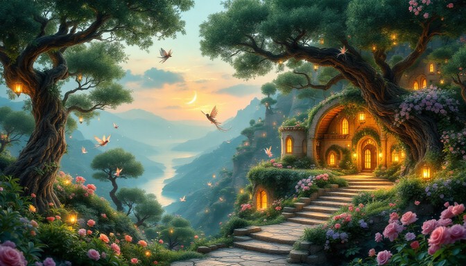 Free Enchanted Fairy Village Image - Fairytale, Enchanted, Magical ...