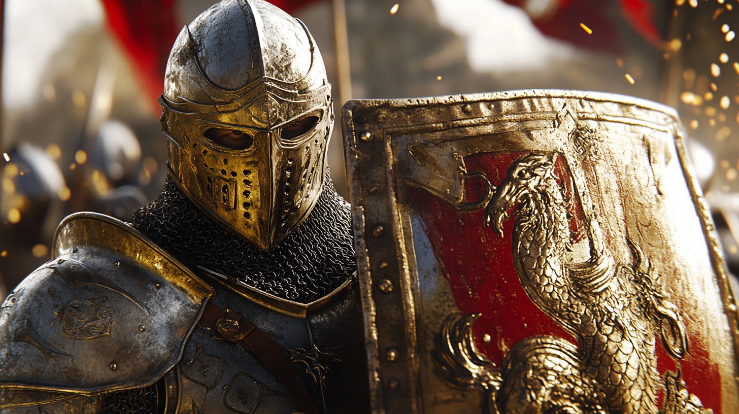 Free Knight in armor Image - Knight, Armor, Shield | Download at StockCake