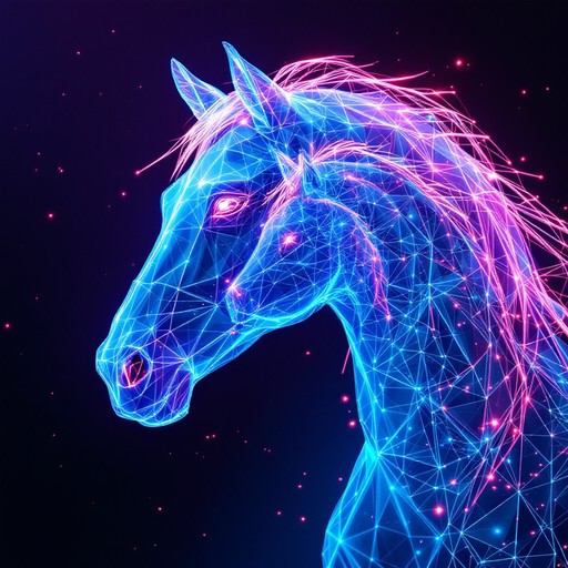 Free Neon Horse Digital Image - Cyberpunk, Horse, Neon | Download at ...
