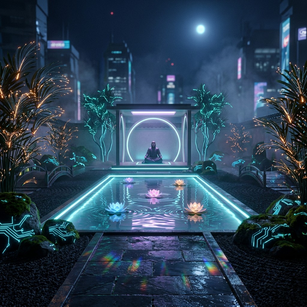 Free Cyberpunk Zen Garden Image - Cyberpunk, Zen, Garden | Download at ...