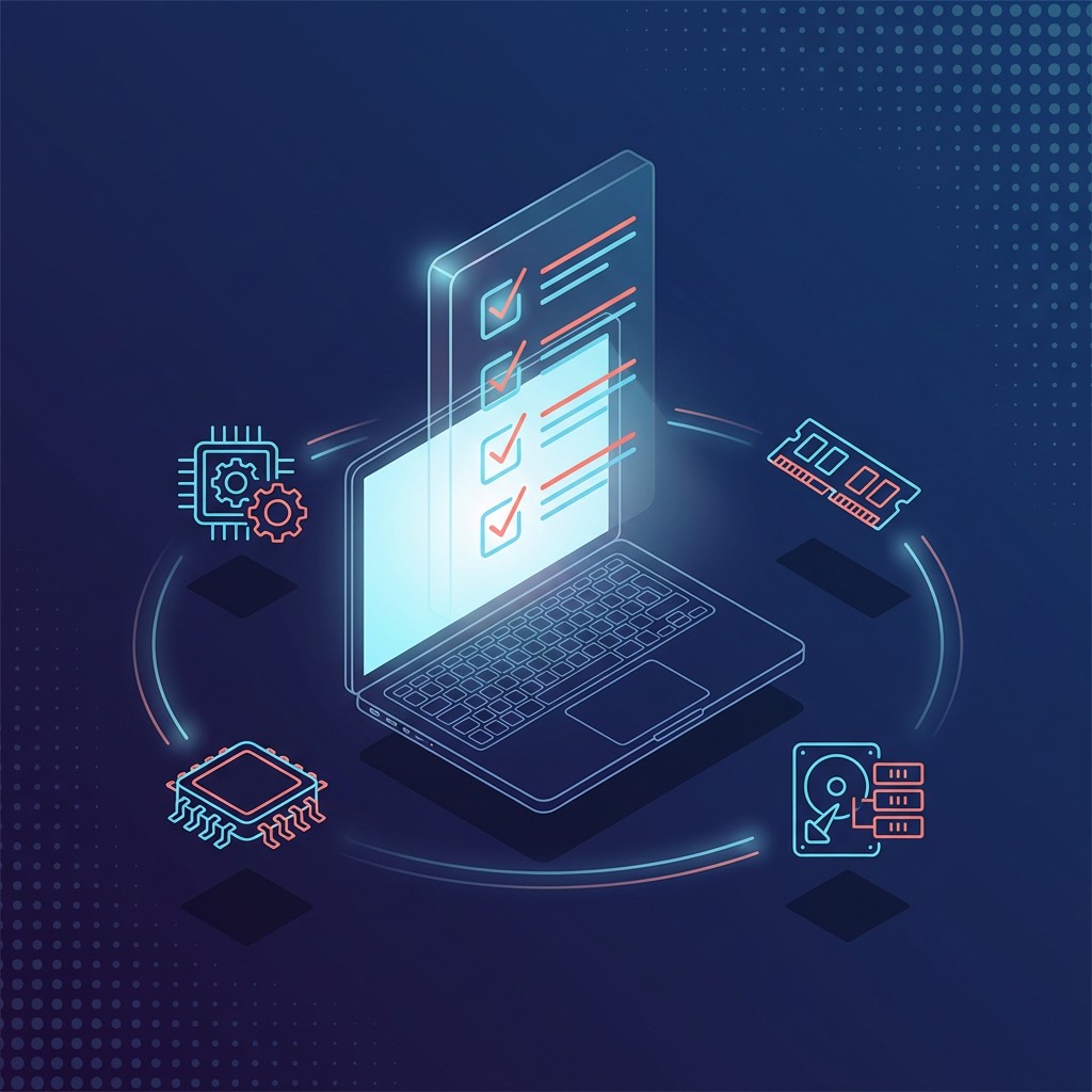 Technology Visual Examples Free Tech Productivity Visualization Image - Laptop, Isometric ...