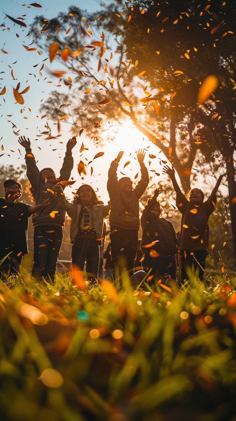 Free Joyful Autumn Celebration Image - Autumn, Celebration, Sunset ...